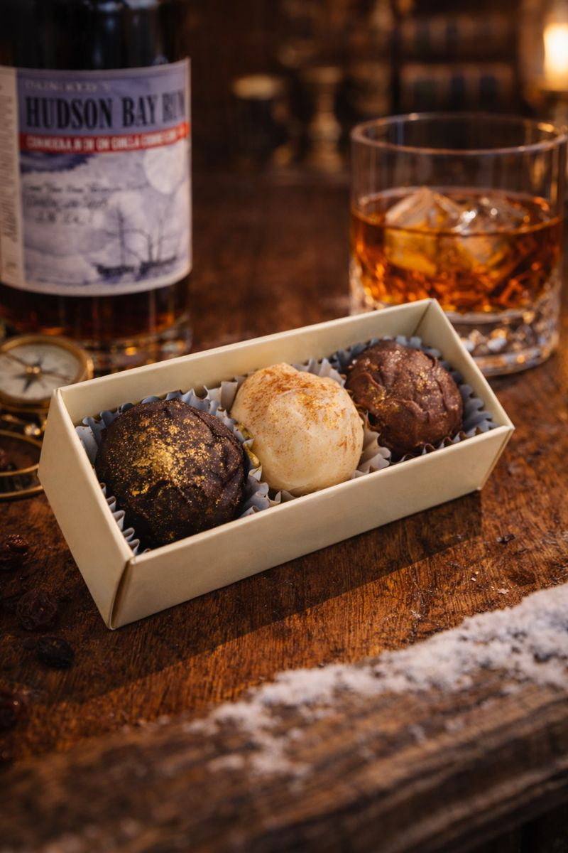 Hudson Bay Rum Trüffel Pralinen (alkoholisch)